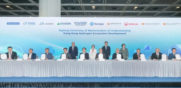 Signing ceremony for the Hong Kong hydrogen ecosystem development agreement