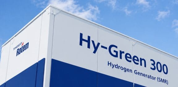 Exterior of the Hyundai Rotem HY-Green 300 hydrogen generator