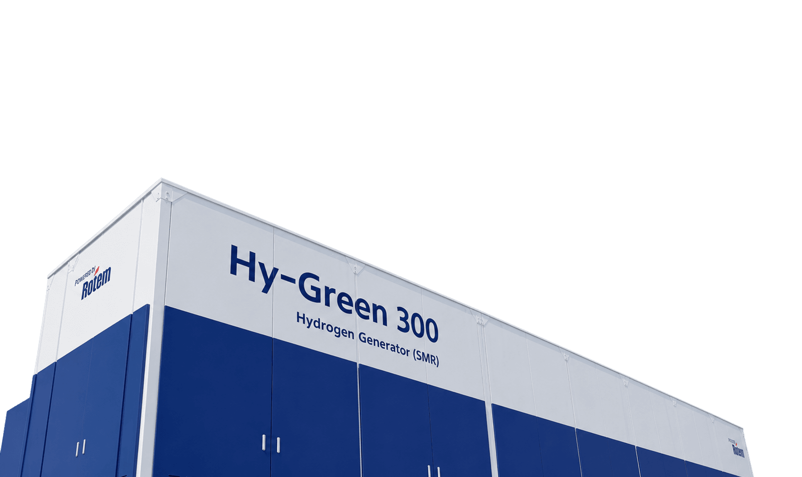 Exterior of Hyundai Rotem's Hy-Green 300 hydrogen extractor