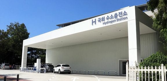 현대자동차 H 스테이션 수소충전소 전경