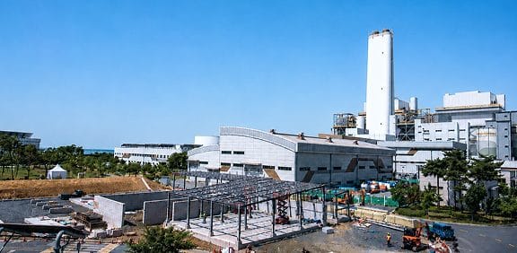 충남 보령 신보령발전본부 안에 조성되는 수전해 기반 수소생산기지 조감 이미지