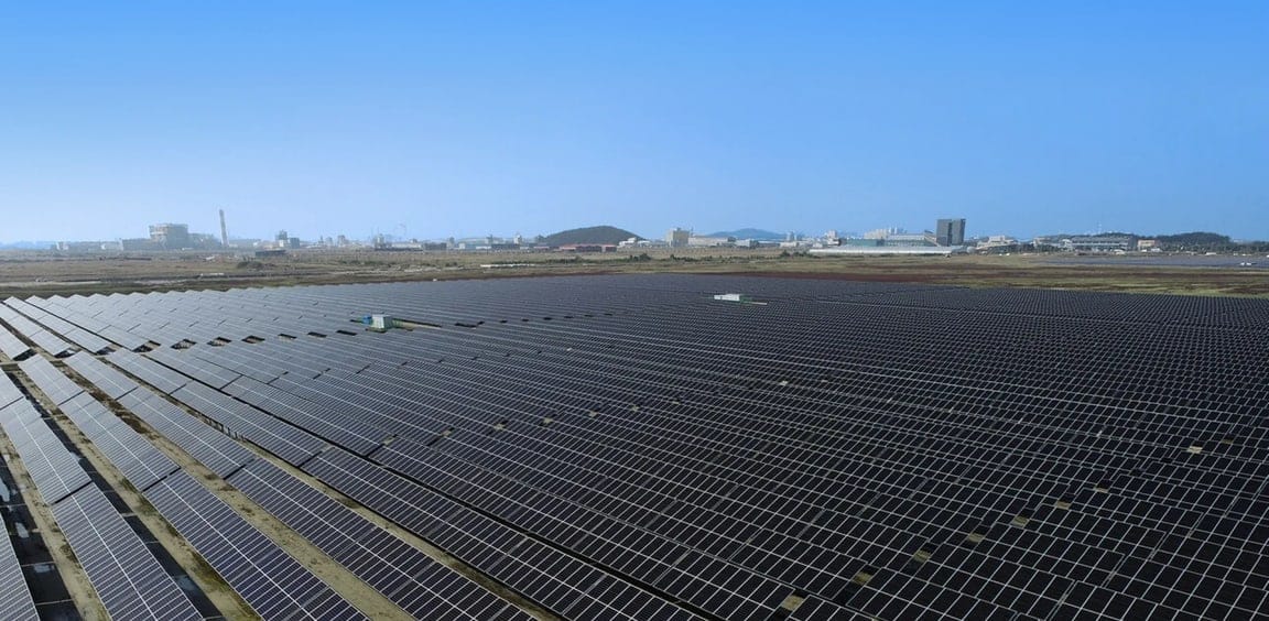 새만금 재생에너지 단지에 들어설 200MW 규모 PEM 수전해 플랜트 조감 이미지